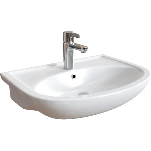 Раковина мебельная Misty Sonata 60 см белая - фото 2