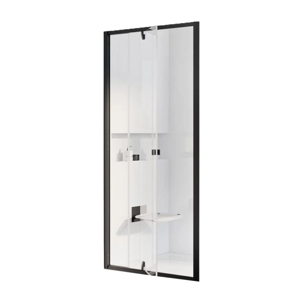 Душевая дверь в нишу Ravak Pivot PDOP2 100 см профиль черный 03GA0300Z1 (детальная фотография)