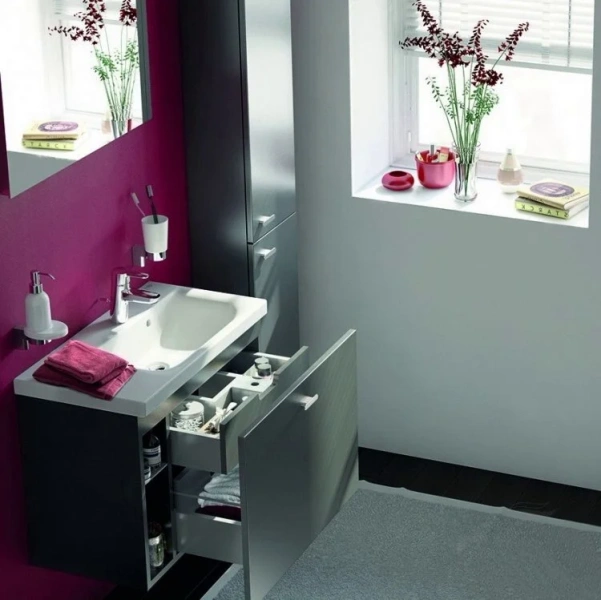 Раковина Ideal Standard Connect Space 60 см левая E136501 (детальная фотография), белые