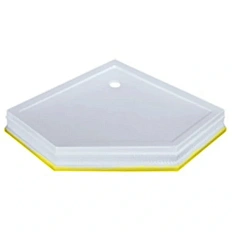 Душевой поддон Migliore 95х95 см декор золото