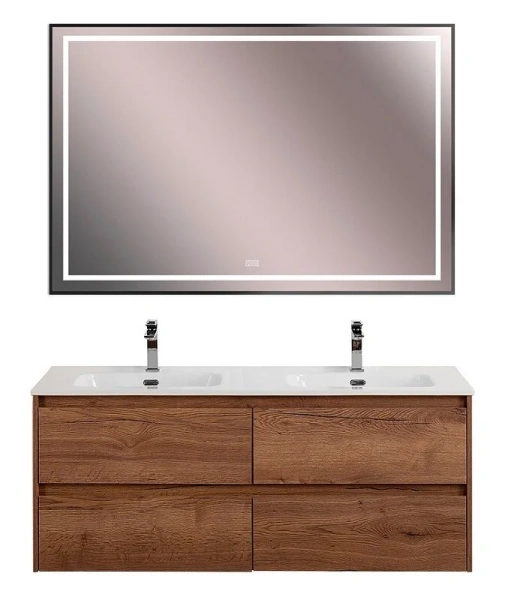 Тумба под раковину подвесная BelBagno Kraft 120 см Rovere Tabacco KRAFT-1200-4C-SO-2-RT (детальная фотография) index_1