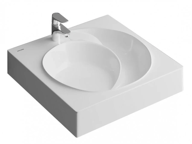 Раковина над стиральной машиной Grossman Neo 60 см белая 2606001 (детальная фотография), над стиральной машиной, пристенные