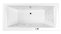 Ванна гидромассажная Whitecross Savia Duo Line, 170 х 80 см, увеличенная толщина акрила, усиленная армировка, белый/хром, 0103.170080.100.LINE.CR