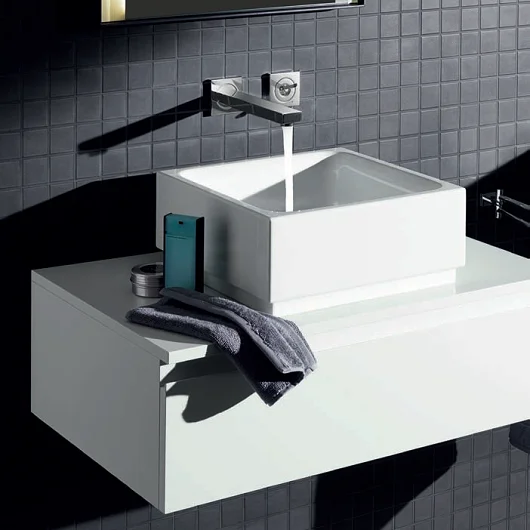 Смеситель для раковины Grohe Eurocube Joy 19997000 с внутренней частью (детальная фотография), современные, hi-tech