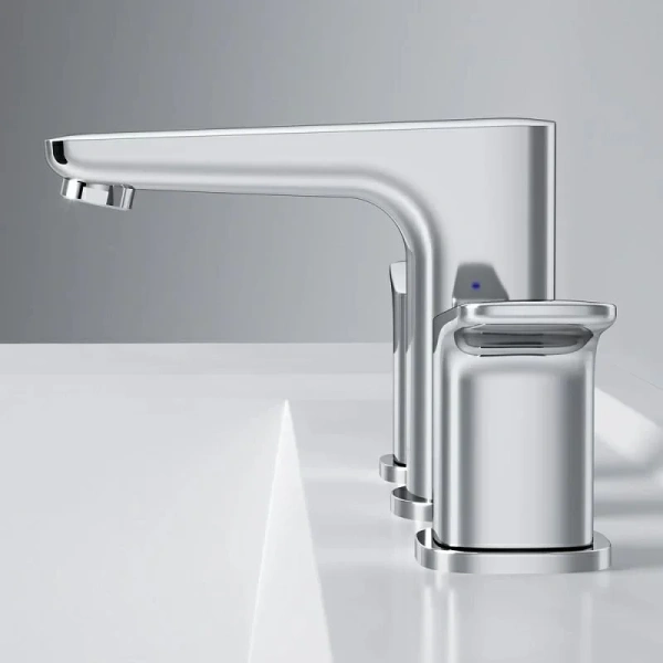 Смеситель для раковины AM.PM Spirit трехсекционный хром F7008000 (детальная фотография), хром