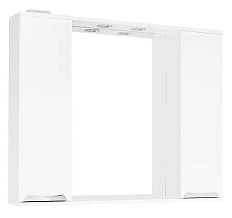 Зеркальный шкаф с подсветкой Style Line Жасмин 100 см белый