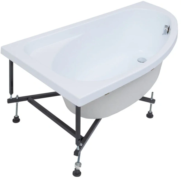 Акриловая ванна Aquanet Mia 140 x 80 см, цвет белый 00246817 (детальная фотография), асимметричные