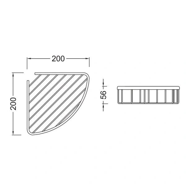 Решетка для ванной Акватек хром AQ4906CR (детальная фотография), современные, hi-tech