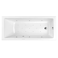 Ванна гидромассажная Whitecross Wave Relax, 170 х 70 см, увеличенная толщина акрила, усиленная армировка, белый/хром, 0101.170070.100.RELAX.CR