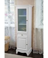 Пенал для ванной, петли слева, цвет белый матовый, фурнитура бронза, La Beaute Michel