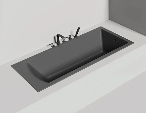 Ванна из искусственного камня Salini Cascata 180x80 см белый матовый - фото 2