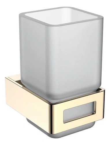 Стакан для ванной Boheme Q золото - фото 8