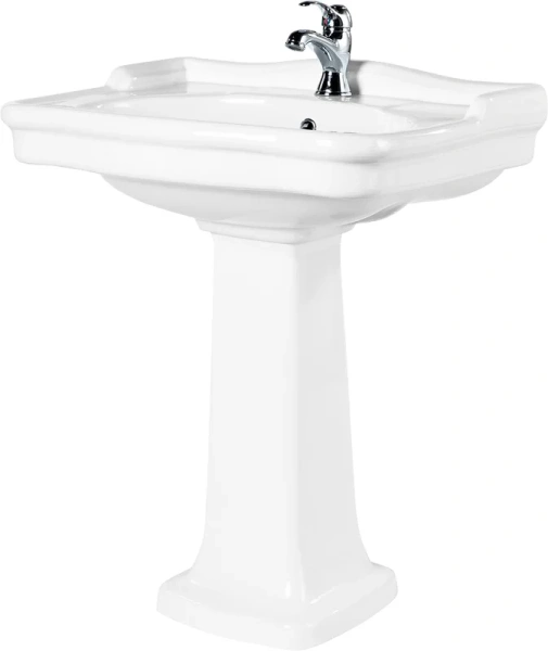 Раковина BelBagno Boheme 70 см с белая BB115L (детальная фотография), подвесные, на пьедестал, пристенные