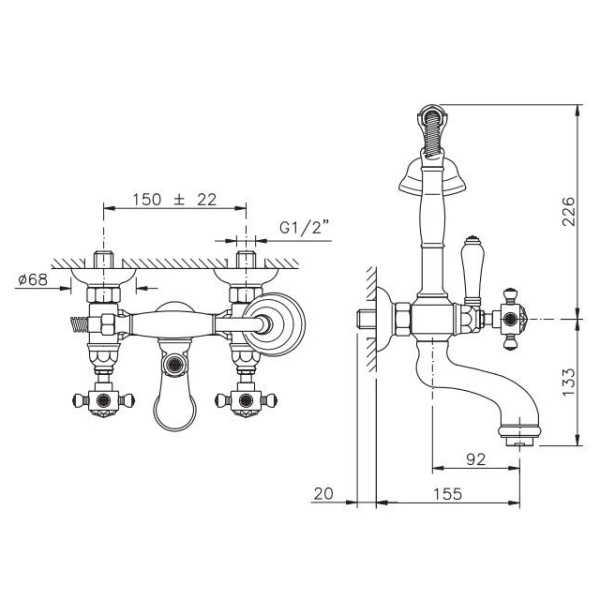 Схема (детальная фотография), классические, ретро, декорированные