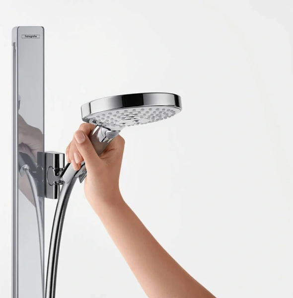 Душевой гарнитур Hansgrohe Raindance Select S хром 27648000 (детальная фотография), современные, hi-tech