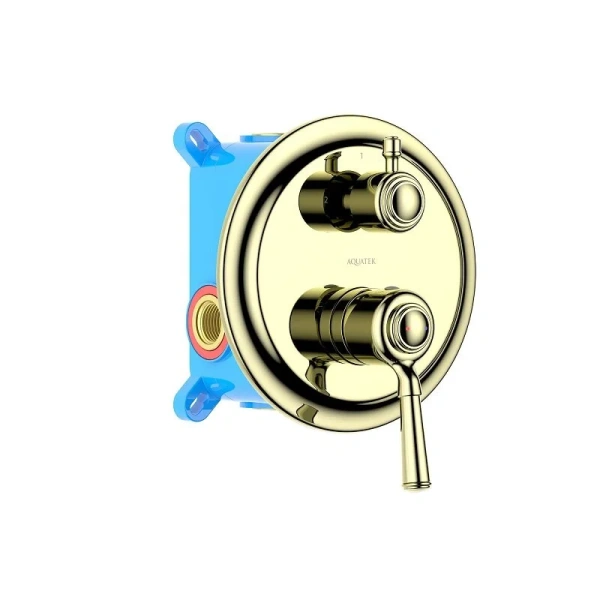 Смеситель для душа Акватек Классик золото AQ1546PG (детальная фотография)