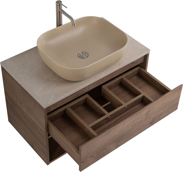 Раковина BelBagno 50 см накладная бежевая матовая BB1302-H316 (детальная фотография), другие