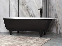 Ванна из искусственного камня Belux Саламанка ВС-1700, 4810924274397, 170 x 80 см, черный матовый