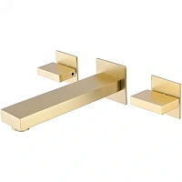 Смеситель для раковины Abber Daheim матовое золото