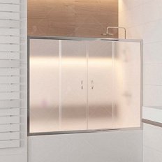 Шторка для ванны, стекло матовое, RGW Screens