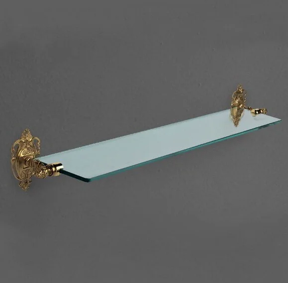 Полка стеклянная, хром, Art&Max Impero AM-1729-Cr (детальная фотография), по запросу