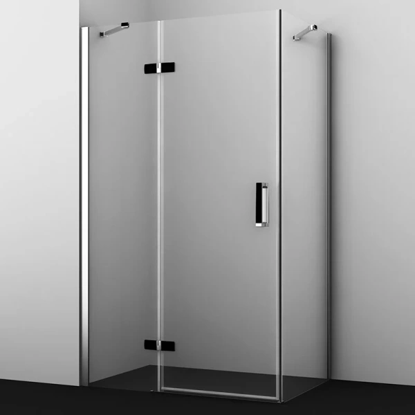 Душевой уголок WasserKRAFT Aller 120х80 см левый, ручка черная 10H06LBLACK (детальная фотография)