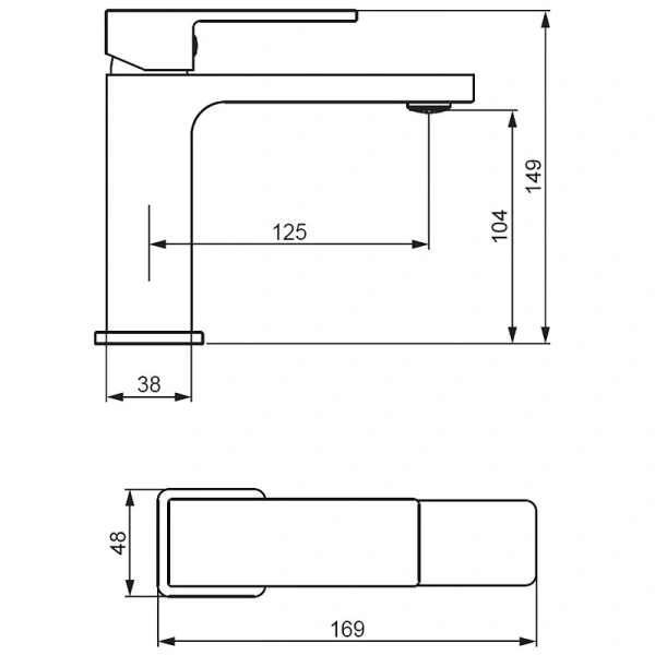 Смеситель для раковины Damixa Gala хром 530210000 (детальная фотография), для раковины