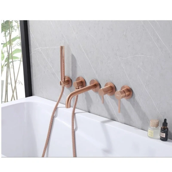 Смеситель для ванны Abber Wasser Kreis золото матовое AF8130MRG (детальная фотография), золото