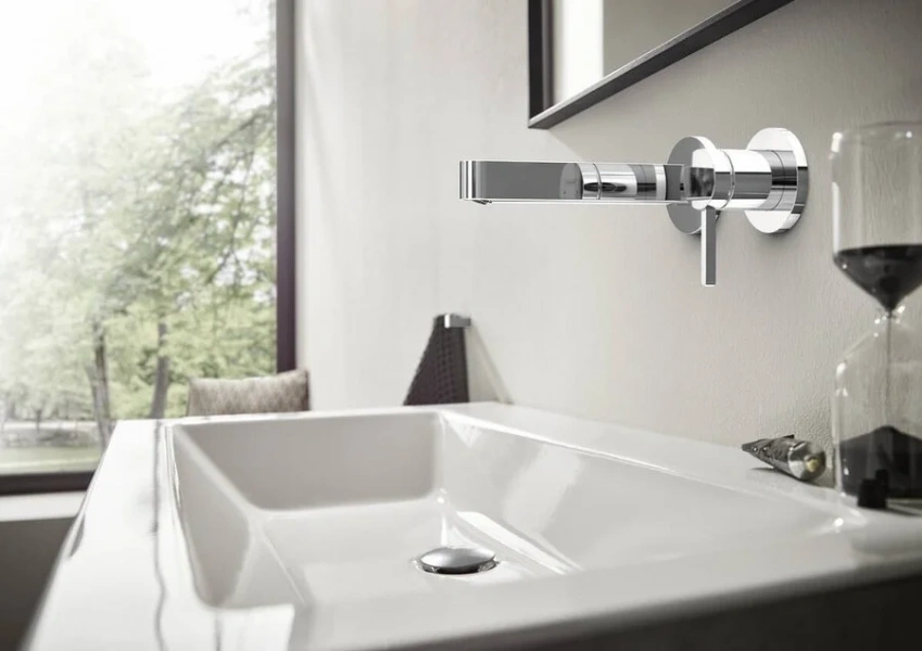 Смеситель для раковины Hansgrohe Finoris хром 76051000 (детальная фотография), современные, hi-tech