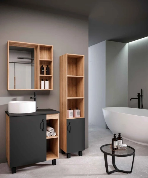 Столешница под раковину Grossman Флай 67 см серая 507002 (детальная фотография) index_2