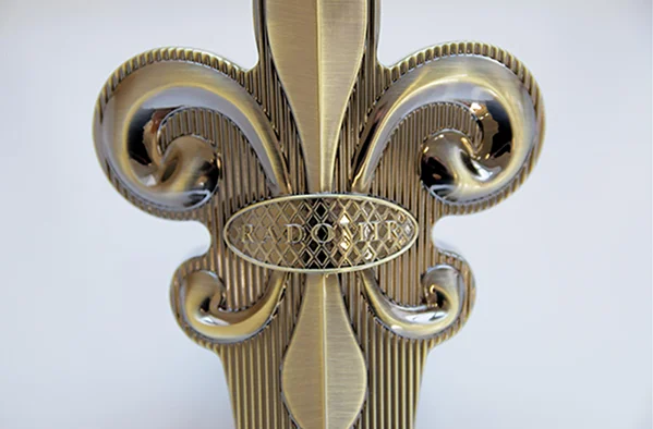 Ванна акриловая Радомир Леонесса 1, 175 х 80 см на ножках Лилия, 1-01-4-0-9-138, слив-перелив, белая, бронза (детальная фотография), белые