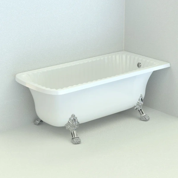 Ванна из искусственного камня Migliore Olivia Angolare 174х80 см фурнитура хром 25448 (детальная фотография), искусственный камень