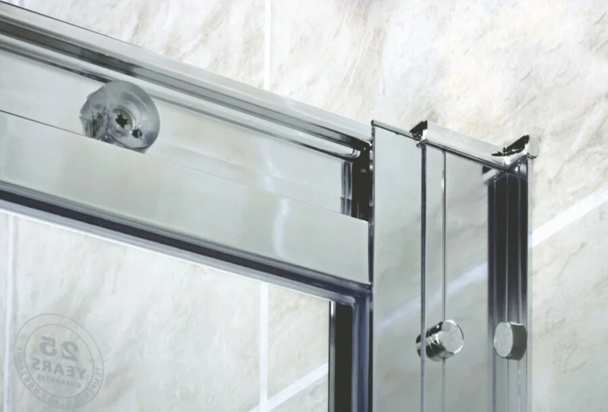 Душевой уголок Cezares Pratico 100х100 см стекло прозрачное PRATICO-A-2-100-C-Cr (детальная фотография), 100х100