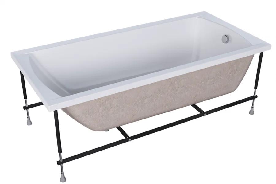 Ванна акриловая Creto Modalia 9-17080, 170 x 80, белый (детальная фотография), 170х80