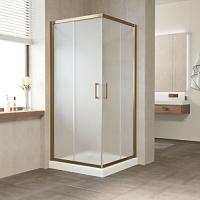 Душевой уголок профиль бронза стекло сатин Vegas-glass