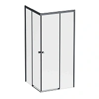 Душевой уголок Am.Pm X-Joy 90x90 см профиль черный, стекло прозрачное