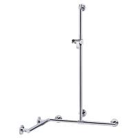 Поручень со штангой для душа, серебристый, Keuco Plan