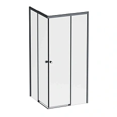 Душевой уголок Am.Pm X-Joy 90x90 см профиль черный, стекло прозрачное