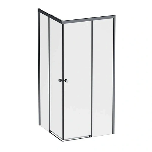 Душевой уголок Am.Pm X-Joy 90x90 см профиль черный, стекло прозрачное - фото 2