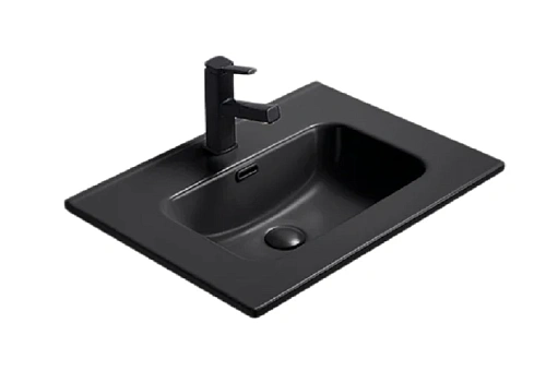 Раковина GID Integrado Bm9060s 61 см черная - фото 1