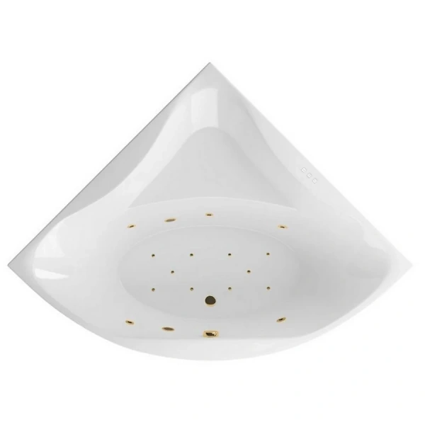 Ванна гидромассажная Excellent Glamour Relax 150 x 150 см, белый/золото, WAEX.GLA15.RELAX.GL (детальная фотография)