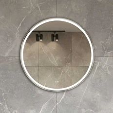 Зеркало с подсветкой Vincea 70 см без окантовки, с функцией антизапотевания