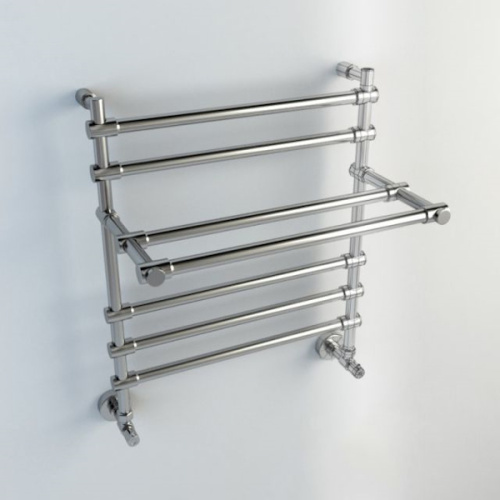 Полотенцесушитель водяной Margaroli Sole 452, 5 секций с полкой (детальная фотография), современные, hi-tech