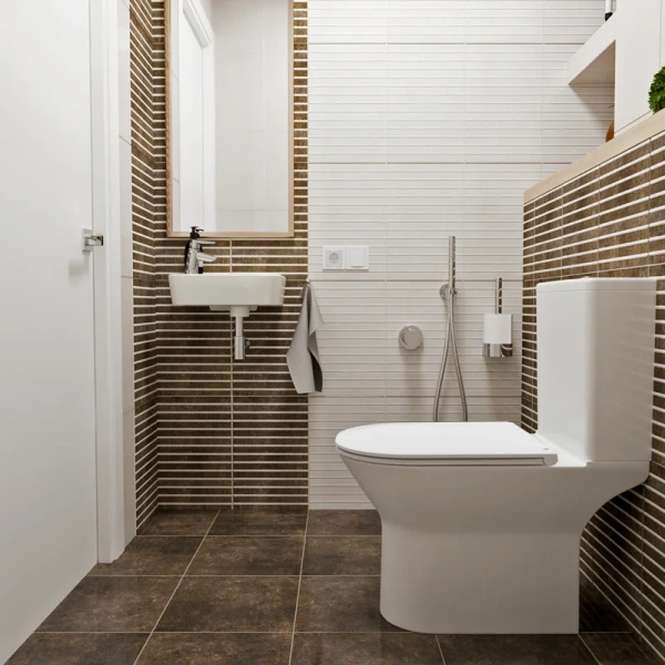 Унитаз компакт Lavinia Boho Elegant безободковый 3308002R (детальная фотография), безободковые, сиденье с микролифтом , с антивсплеском, компакт, низкие