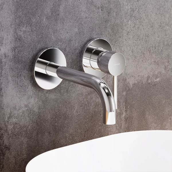 Смеситель для раковины Damixa Scandinavian Pure встраиваемый, хром 360260000 (детальная фотография), современные, hi-tech