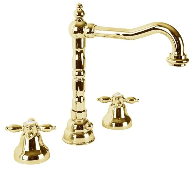 Смеситель для раковины Cezares Nostalgia золото 24 карат NOSTALGIA-BLS2-03/24 (детальная фотография)