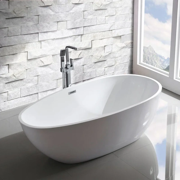 Ванна акриловая Vincea 180x90 см белая VBT-422-1800 (детальная фотография), современныe, hi-tech