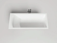 Ванна из искусственного камня Salini Cascata Kit 180x80 см белый глянцевый