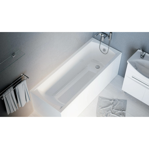 Ванна акриловая 1Marka Modern 170х70 см белая 01мод1770 (детальная фотография), 170x70 см