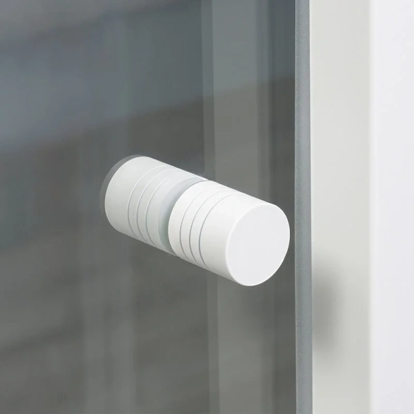 Душевой уголок WasserKRAFT Rhin 100х90 см профиль белый 44S22 (детальная фотография), с низким поддоном